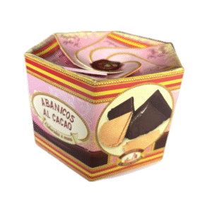 ABANICOS AL CACAO ESTUCHE HEXAGONAL 160g