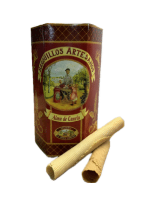 BARQUILLOS ARTESANOS DE CANELA ESTUCHE HEXAGONAL 300g