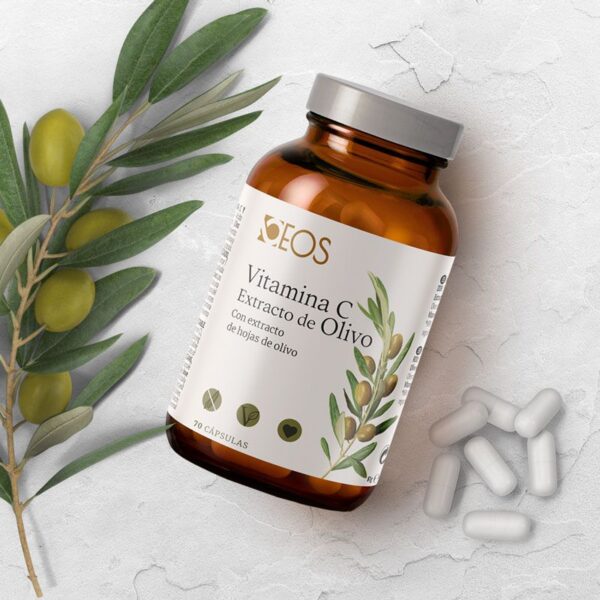 Vitamina C + Extracto Olivo 70 cáp. - Imagen 2