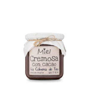 miel cremosa con cacao la colmena de teo estepa tarro cristal