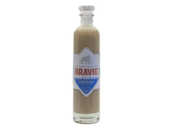 Botella 70 cl de crema sabor mantecado anis bravio marca estepa