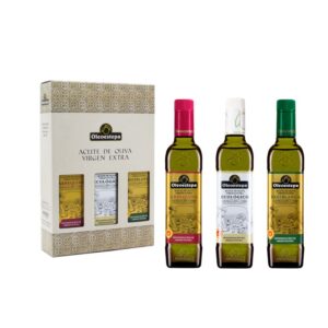 Estuche bio 3 botellas 500 ml aceite de oliva virgen extra oleoestepa marca estepa